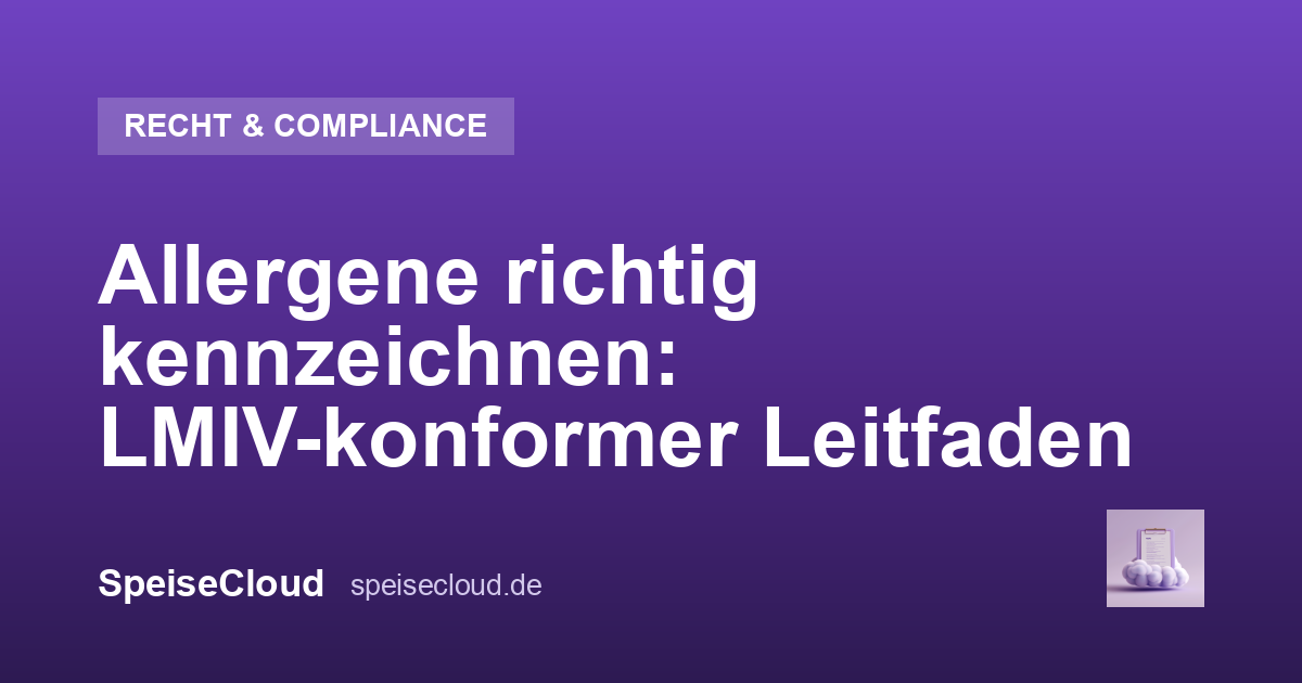 Allergene richtig kennzeichnen: LMIV-konformer Leitfaden